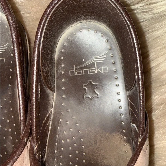 Dansko Brown Leather Mules - Picture 2 of 5